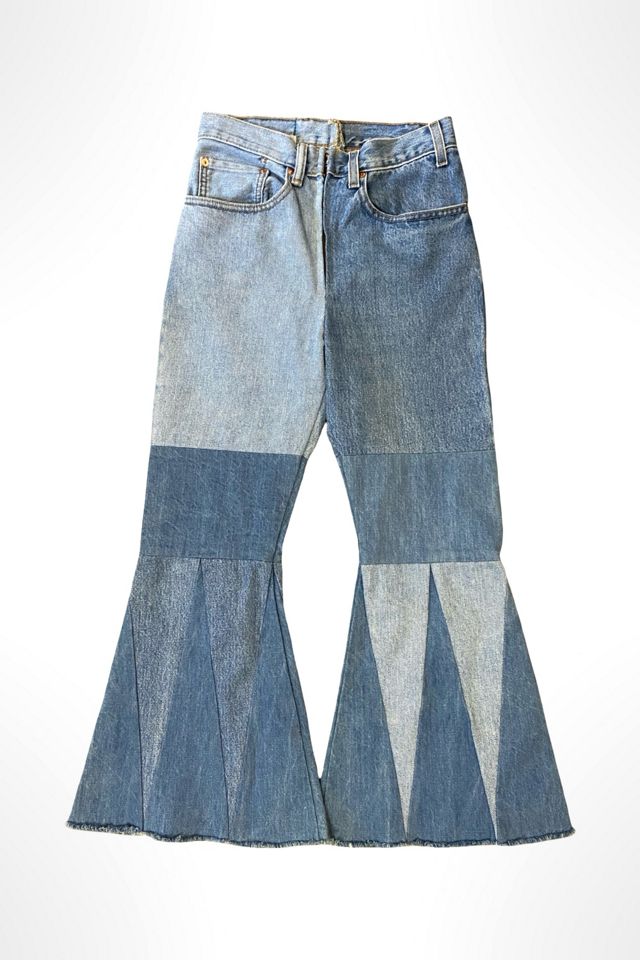 Reworked Patchwork Cropped Denim Bells Selected By Ritual Vintage #3