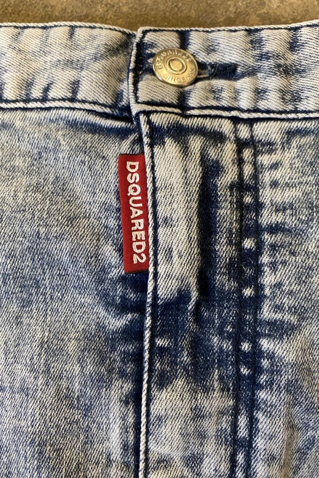 Y2K DSquared2 Acid Wash Denim Pencil Skirt Selected By Ritual Vintage #3