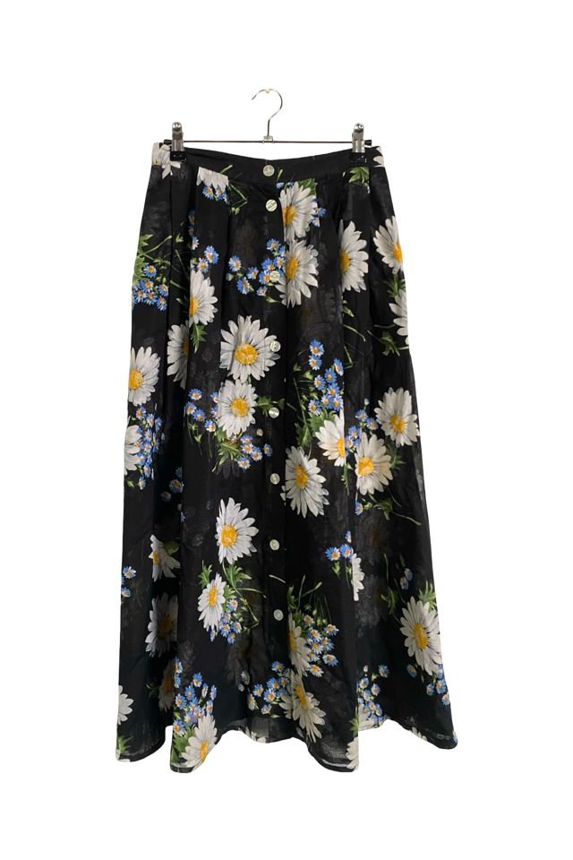 1980s Daisy Print Cotton Voile Skirt Selected By Ritual Vintage #3