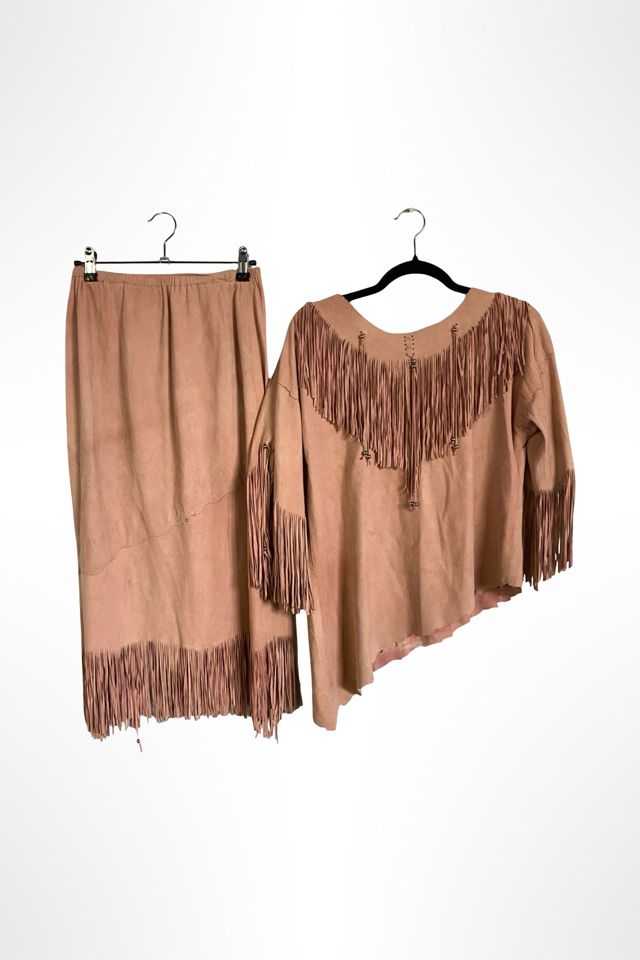 1980s Custom Pink Suede Western Cowgirl Set Selected By Ritual Vintage #1