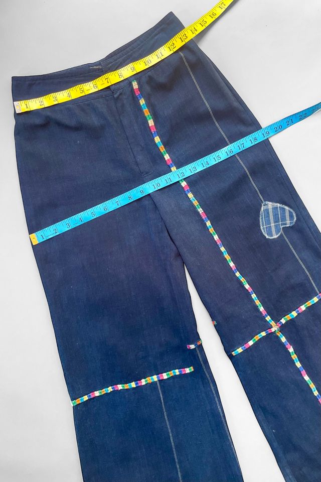 70s Bell Bottom High-Waist Embroidered Denim Trousers Selected by MARMALADE #2