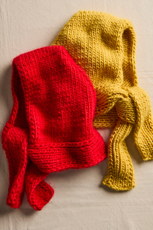 HJK Studio Wool Hood at Free People in Red