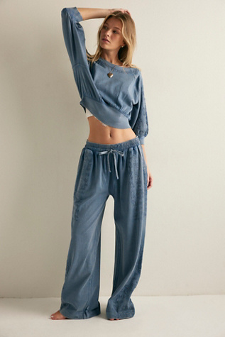 Feeling Special Lounge Pants by Intimately at Free People in Blue, Size: S