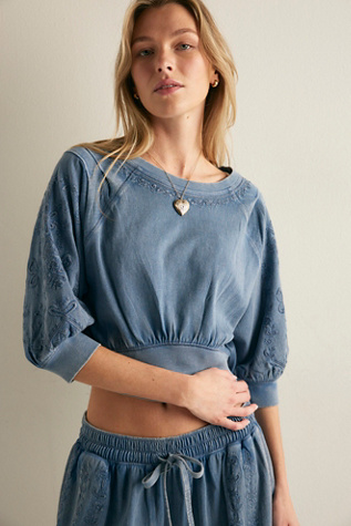 Feeling Special Pullover by Intimately at Free People in Blue, Size: S