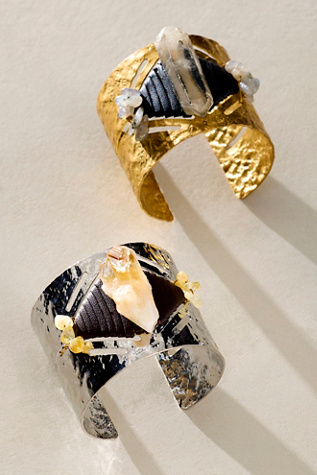 Ariana Ost Sonya Stone Cuff by Free People in Orange