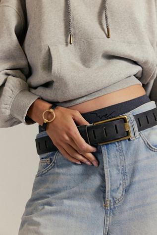 Gertie Clasp Bangle by Free People in Gold