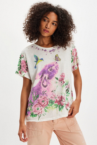 Magnolia Pearl Forest Fellows Boyfriend Tee at Free People in White
