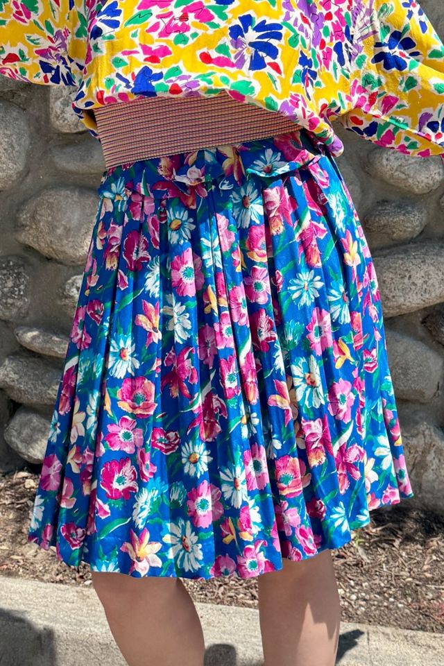 1980s Ungaro Floral Silk Ruffled Skirt Selected by Personal Choice #2