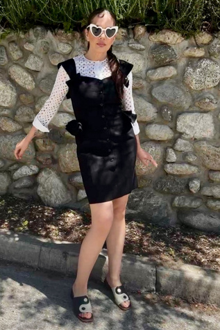 1980s Ungaro Bows & Peplum Mini Sundress selected by Personal Choice