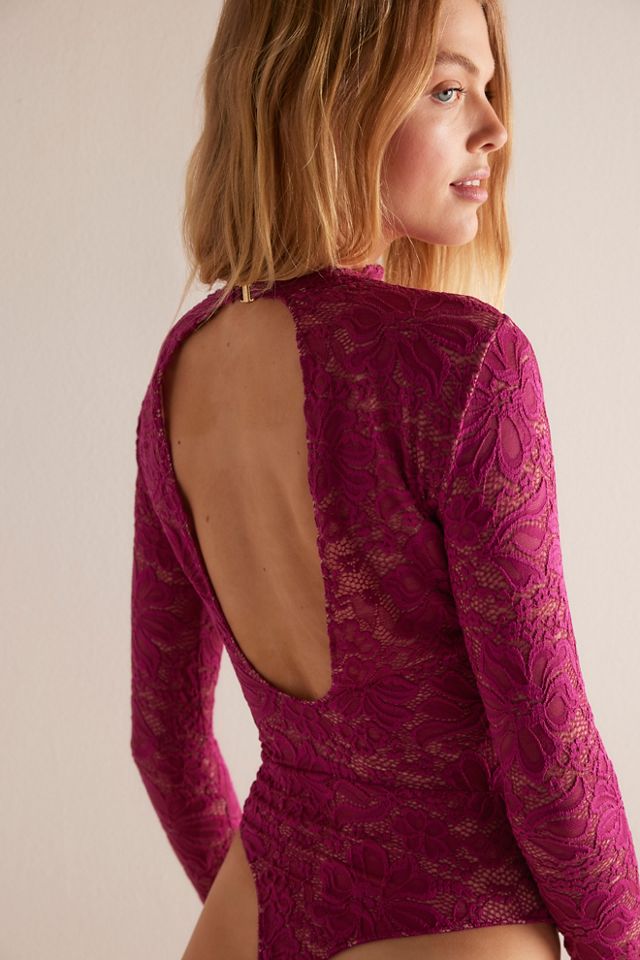 Kilo Brava Long Sleeve Lace Bodysuit #1