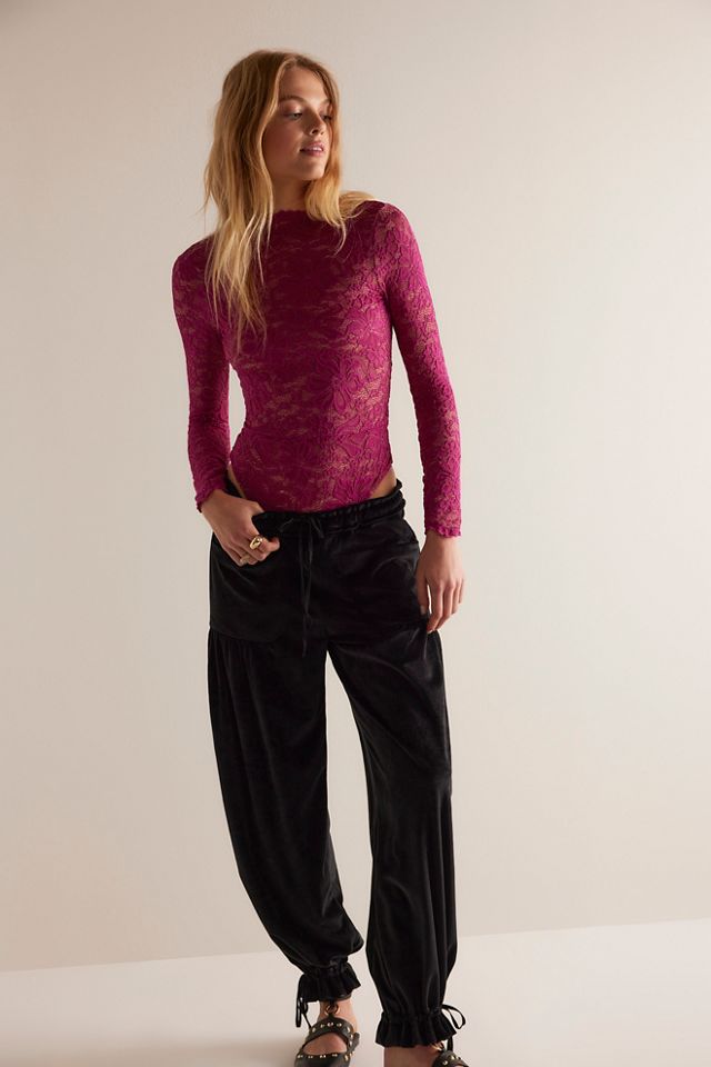 Kilo Brava Long Sleeve Lace Bodysuit #2