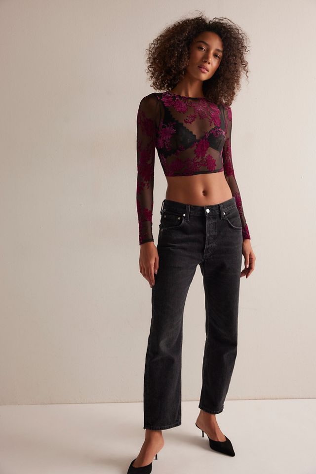 Kilo Brava Burnout Long Sleeve Crop #2