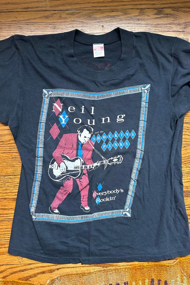 Vintage 1983 Neil Young and the Shocking Pinks Tour Tee Selected by Cherry #1