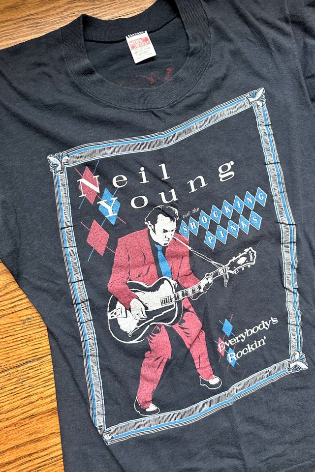 Vintage 1983 Neil Young and the Shocking Pinks Tour Tee Selected by Cherry #2