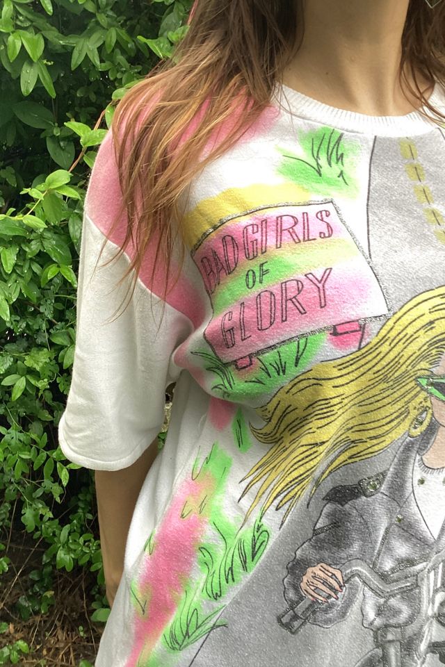 Vintage 1980s Airbrushed Bad Girls of Glory Tee Selected by Cherry #1