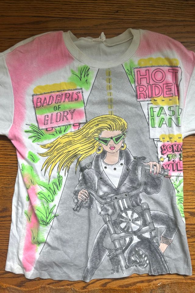 Vintage 1980s Airbrushed Bad Girls of Glory Tee Selected by Cherry #3