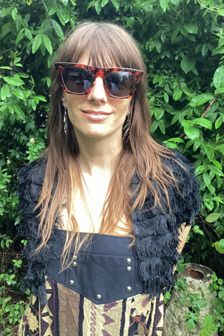 Vintage 1950s Black Fringed Bolero Selected by Cherry