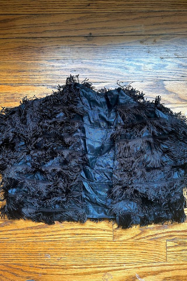 Vintage 1950s Black Fringed Bolero Selected by Cherry #2