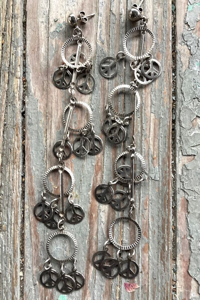 Vintage 1980s Chandelier Peace Earrings Selected by Cherry #1