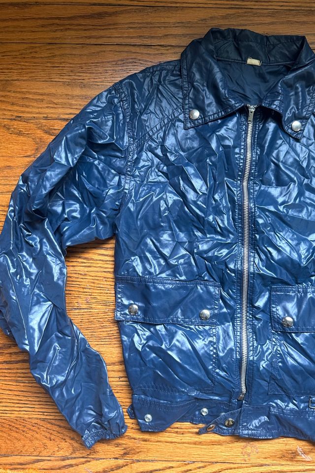Vintage 1970s Blue Nylon Jacket Selected by Cherry #1