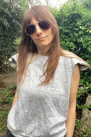 Vintage 1980s Camp Beverly Hills Short Sleeve Sweatshirt  Selected by Cherry