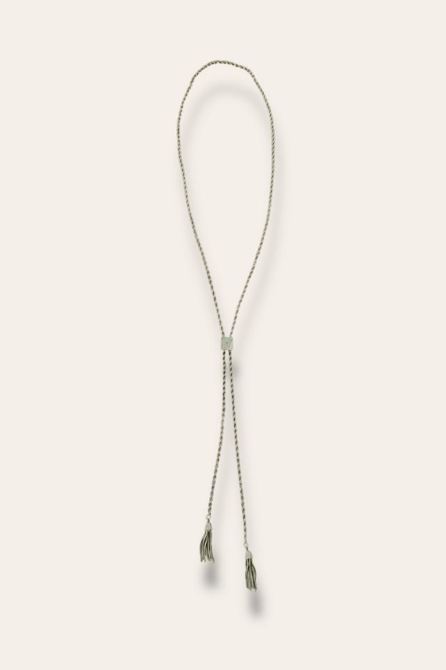 Vintage 1980's Gold Tone Floral Engraved Lariat Necklace Selected By Afterlife Boutique #2