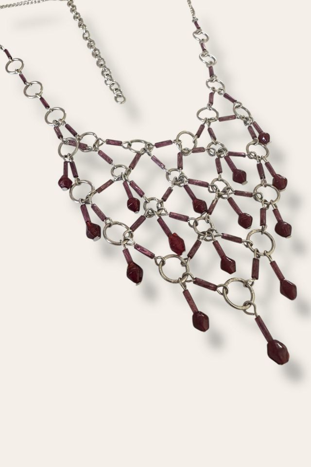 Y2K Beaded Chainmail Necklace Selected By Afterlife Boutique #2