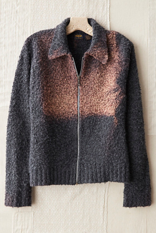 Veste Bomber Sherpa Verte à Carreaux - Coupe Cropped, Taille L, Style Bohème Années 70