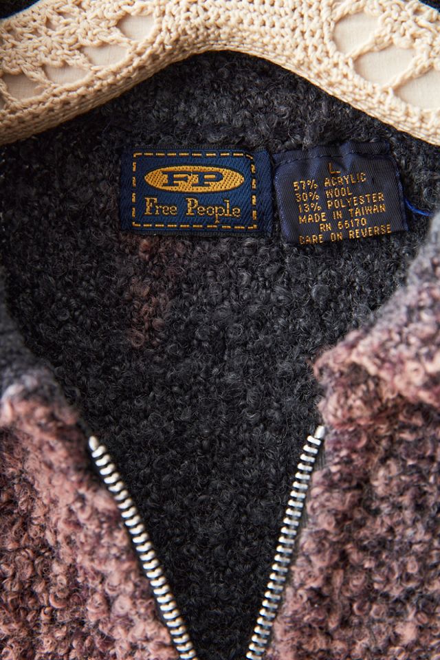 FP MART: Vintage: The Originals Wool Blend Zip-Front Sweater #3
