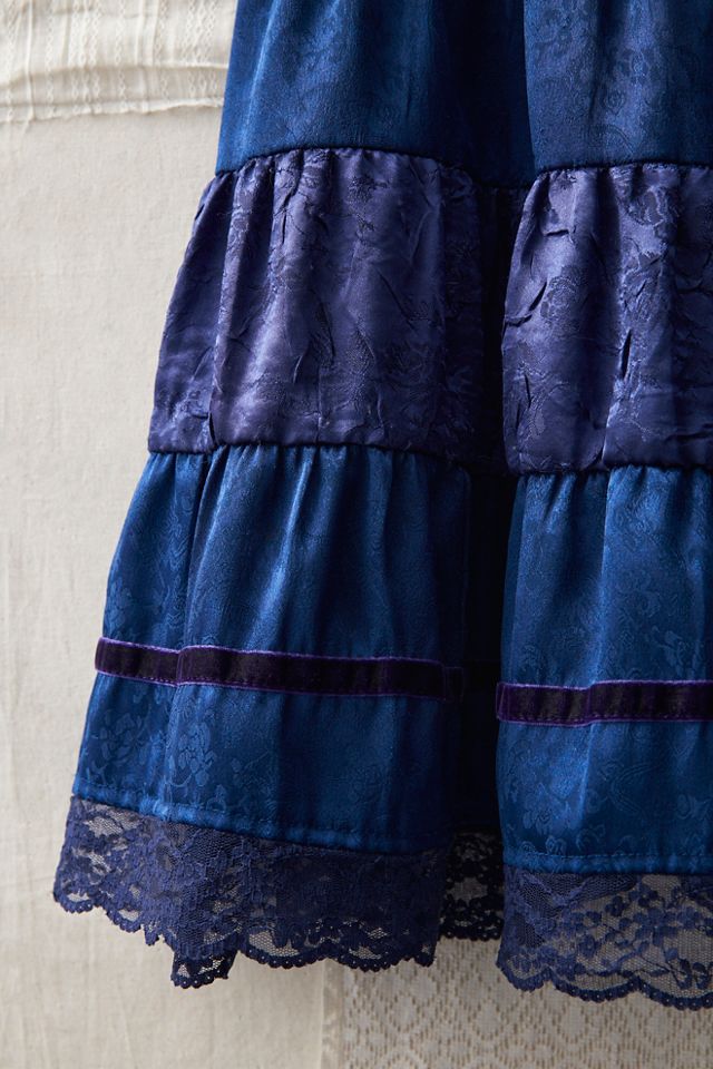 FP MART: Vintage: The Originals Tiered Lace Trim Midi Skirt #2