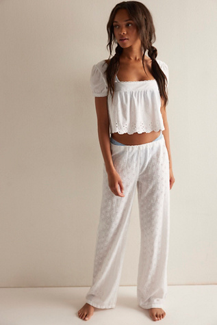 Frankies Bikinis Princess Eyelet Lounge Pants