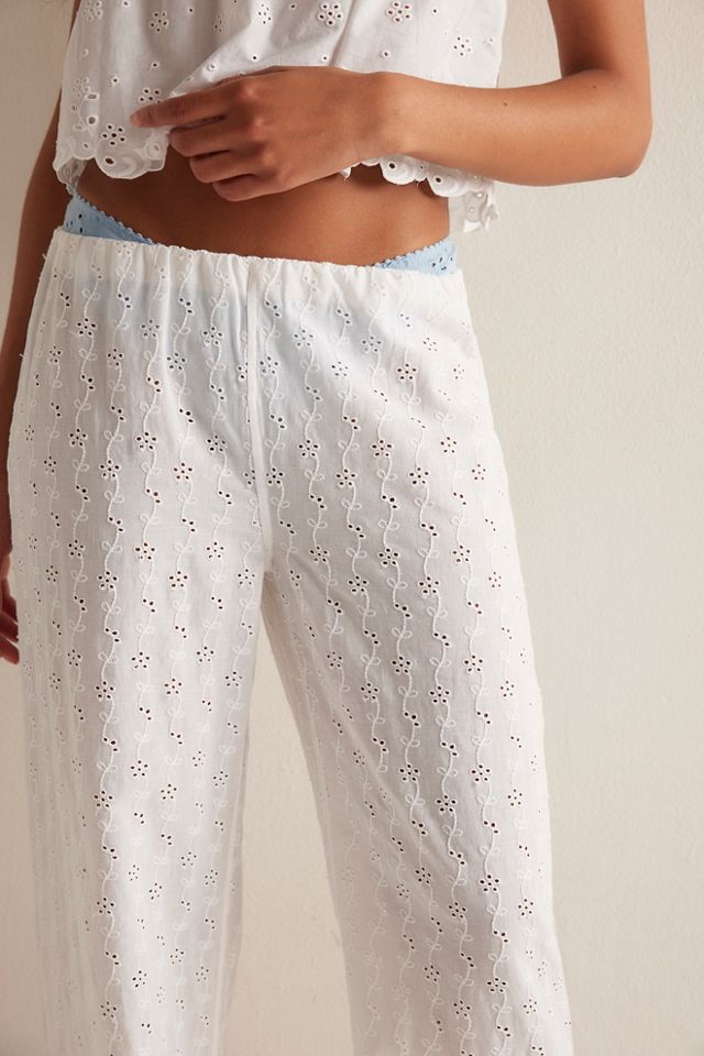 Frankies Bikinis Princess Eyelet Lounge Pants #2