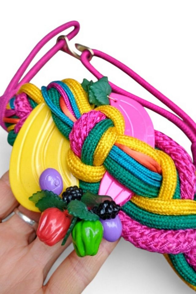 1980's Rainbow Fruit Woven Belt Selected by Garbage Soup #2