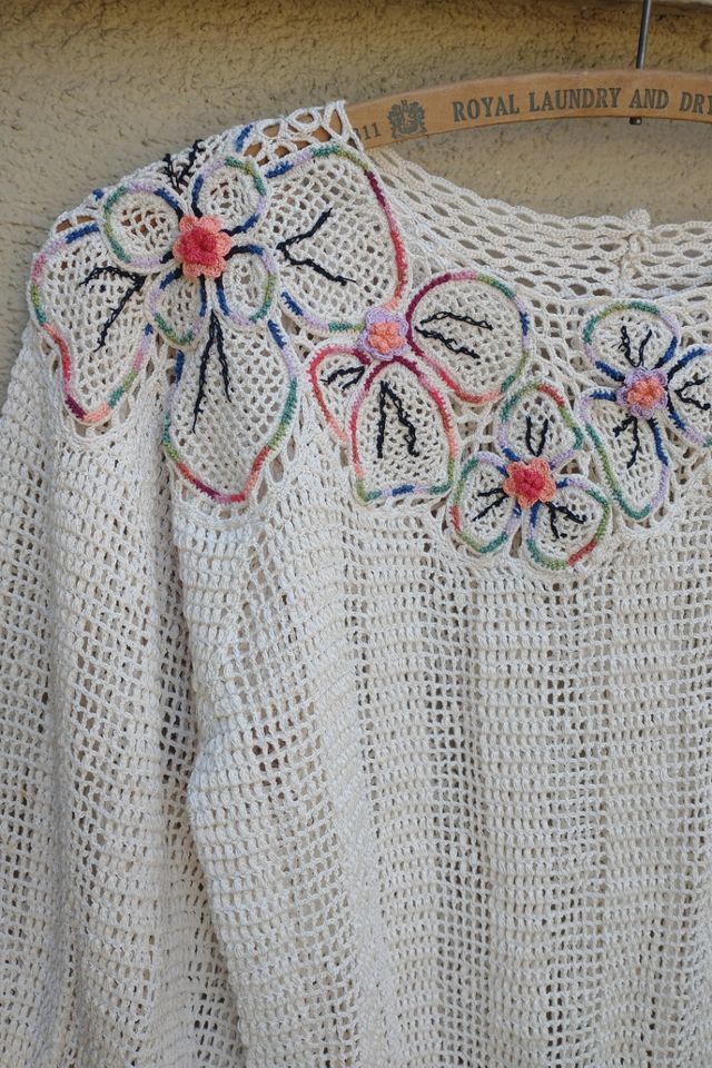 1970's Petal Hem Crochet Top Selected by Garbage Soup #1