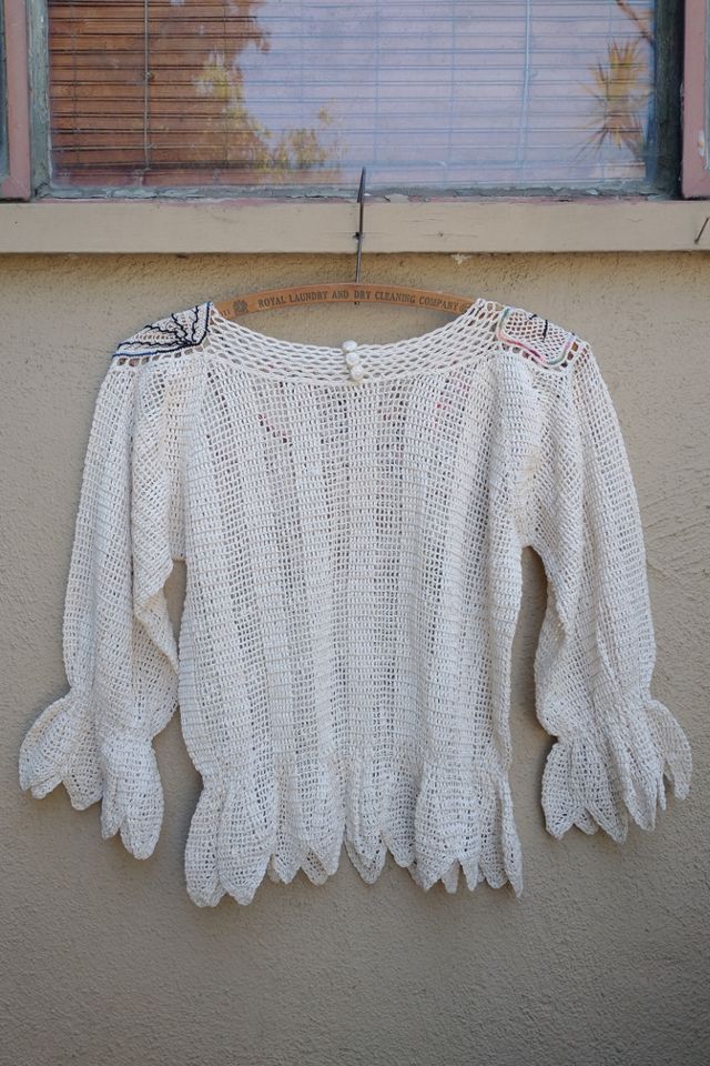 1970's Petal Hem Crochet Top Selected by Garbage Soup #3