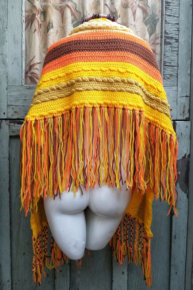 Vintage Handknit Shawl Selected by Garbage Soup #2
