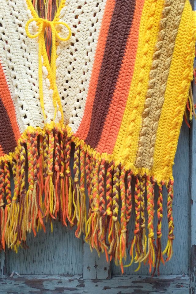 Vintage Handknit Shawl Selected by Garbage Soup #3