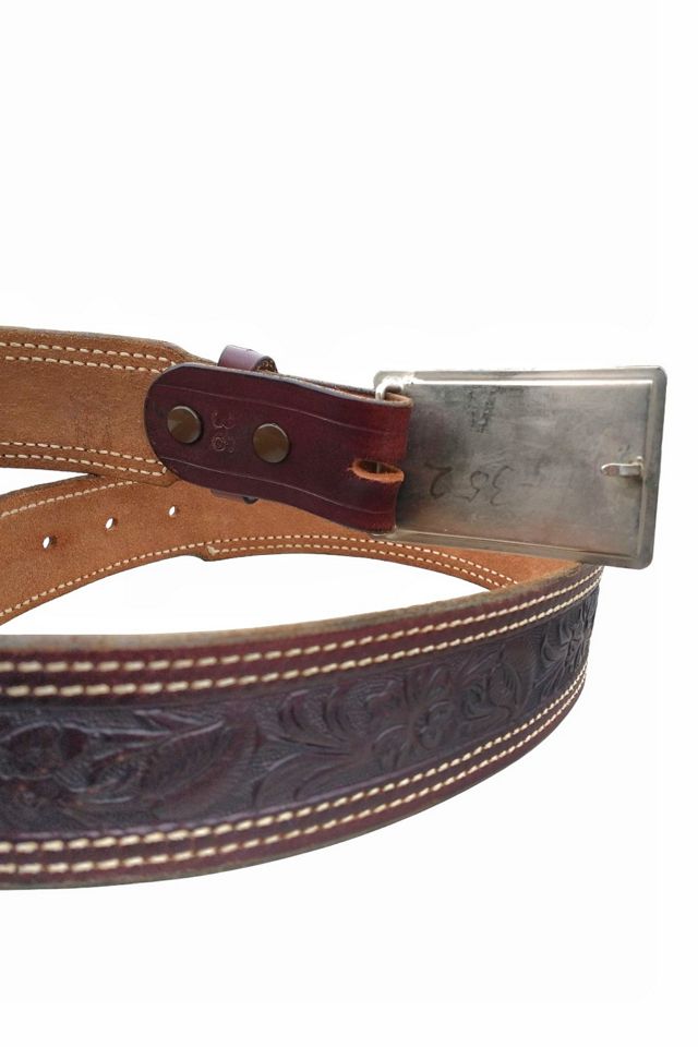 Vintage Classic Western Leather Belt Selected by Garbage Soup #3