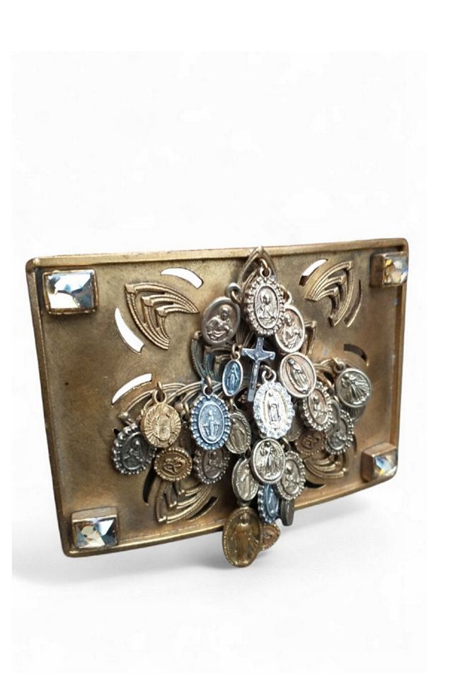 Virgins Saints Angels Milagros Buckle Belt Selected by Garbage Soup #2
