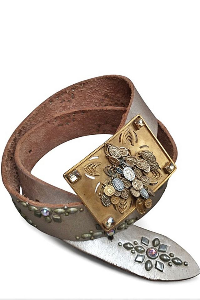 Virgins Saints Angels Milagros Buckle Belt Selected by Garbage Soup #3