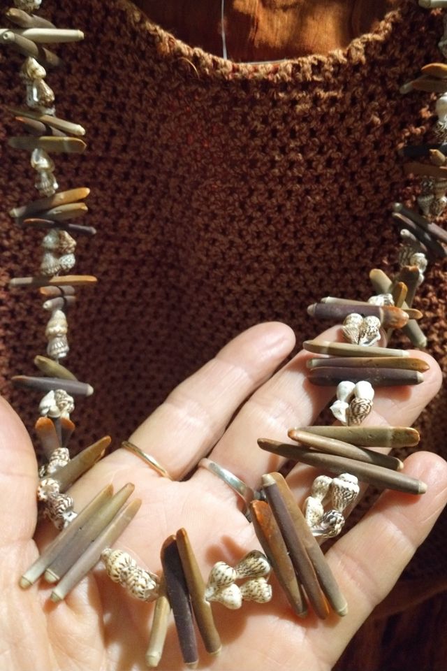 Vintage Sea Urchin Shell Neckace Selected by Garbage Soup #2