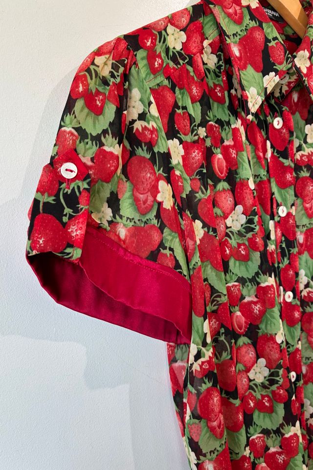 Vintage Dolce and Gabbana Strawberry Print Shirt Selected by The Curatorial Dept. #1