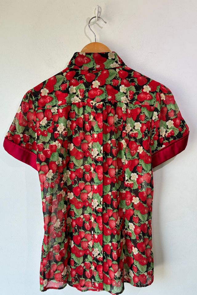 Vintage Dolce and Gabbana Strawberry Print Shirt Selected by The Curatorial Dept. #2