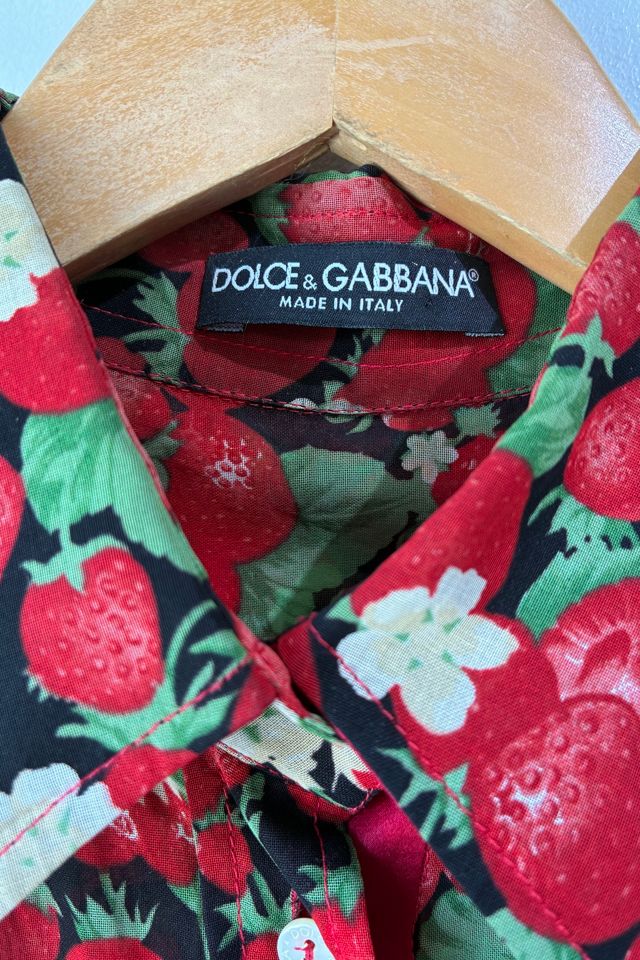 Vintage Dolce and Gabbana Strawberry Print Shirt Selected by The Curatorial Dept. #3