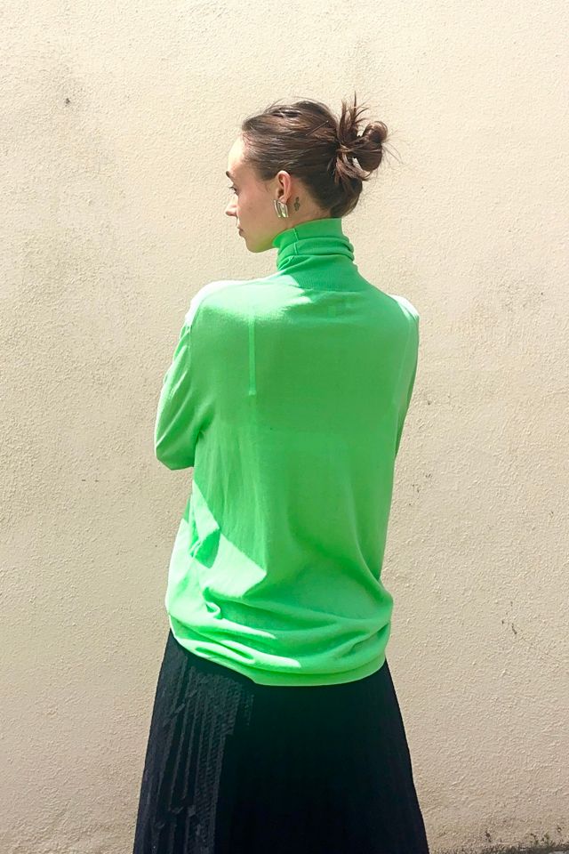 Studio Nicholson Nilo Fine Crepe Turtleneck - Apple Selected by The Curatorial Dept. #1