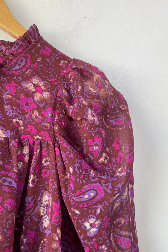 Ulla Johnson Floral Paisley Silk Blouse Selected by The Curatorial Dept. #1