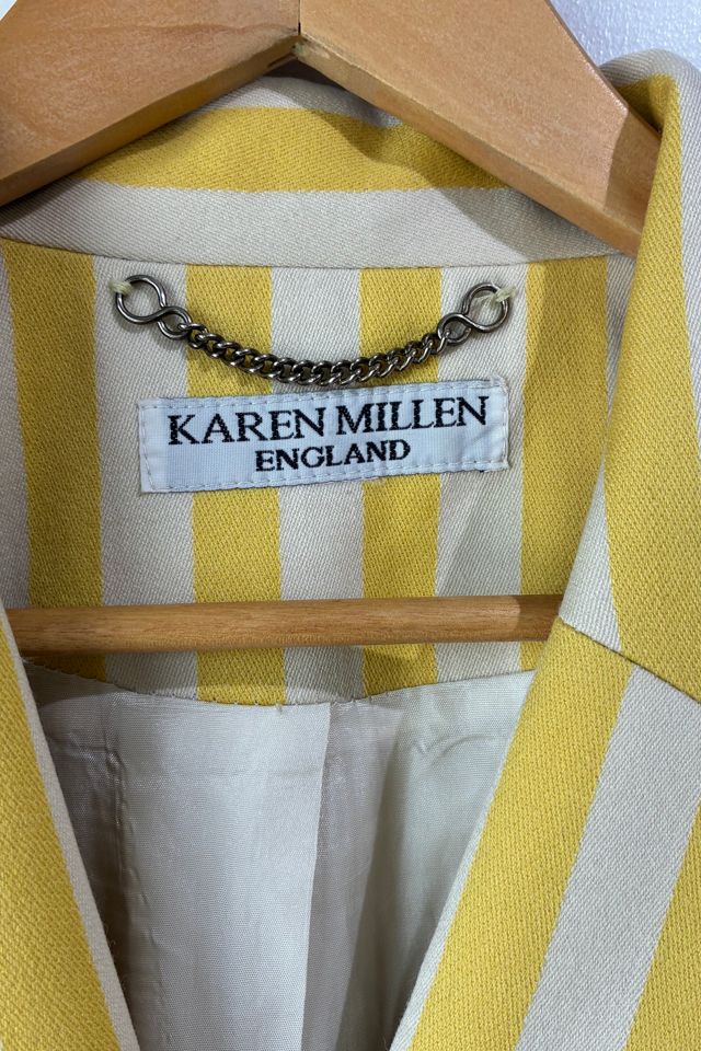 Karen Millen Yellow Stripe Two-Piece Skirt Suit Selected by The Curatorial Dept. #2