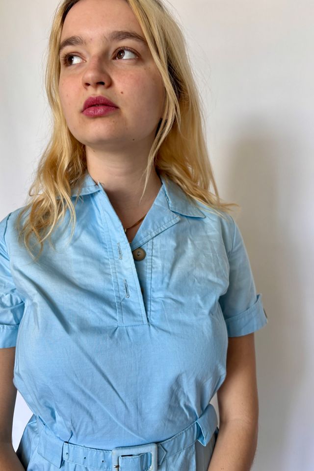 Vintage Blue Diner Dress Selected by Atlantic Vintage #2