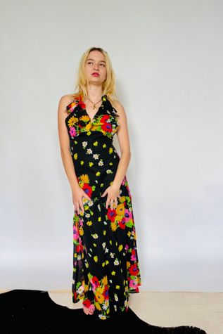 Vintage Halter Maxi Dress Selected by Atlantic Vintage