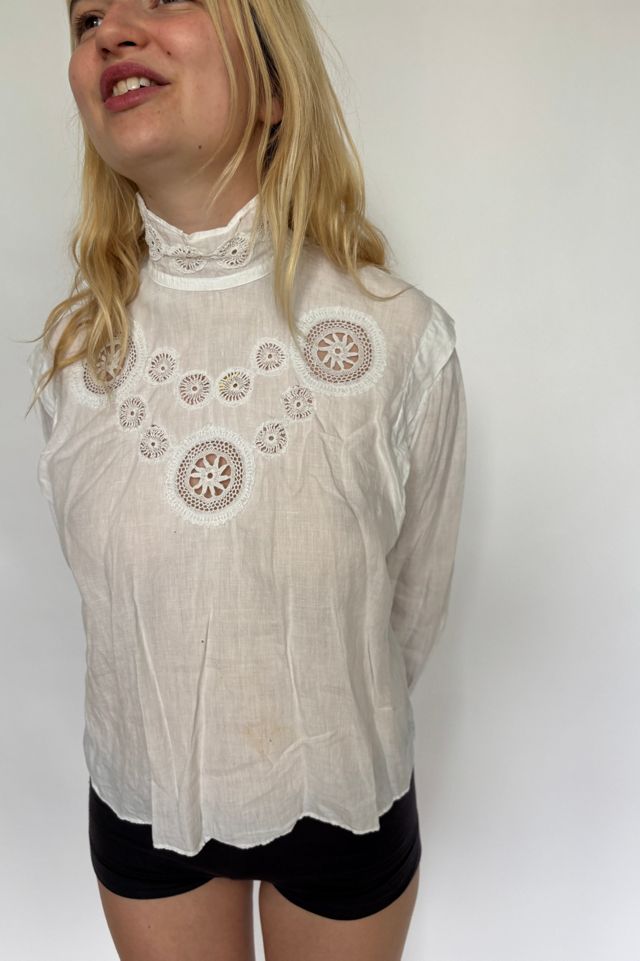 Vintage Hand Needlepoint Victorian Shirt Selected by Atlantic Vintage #1